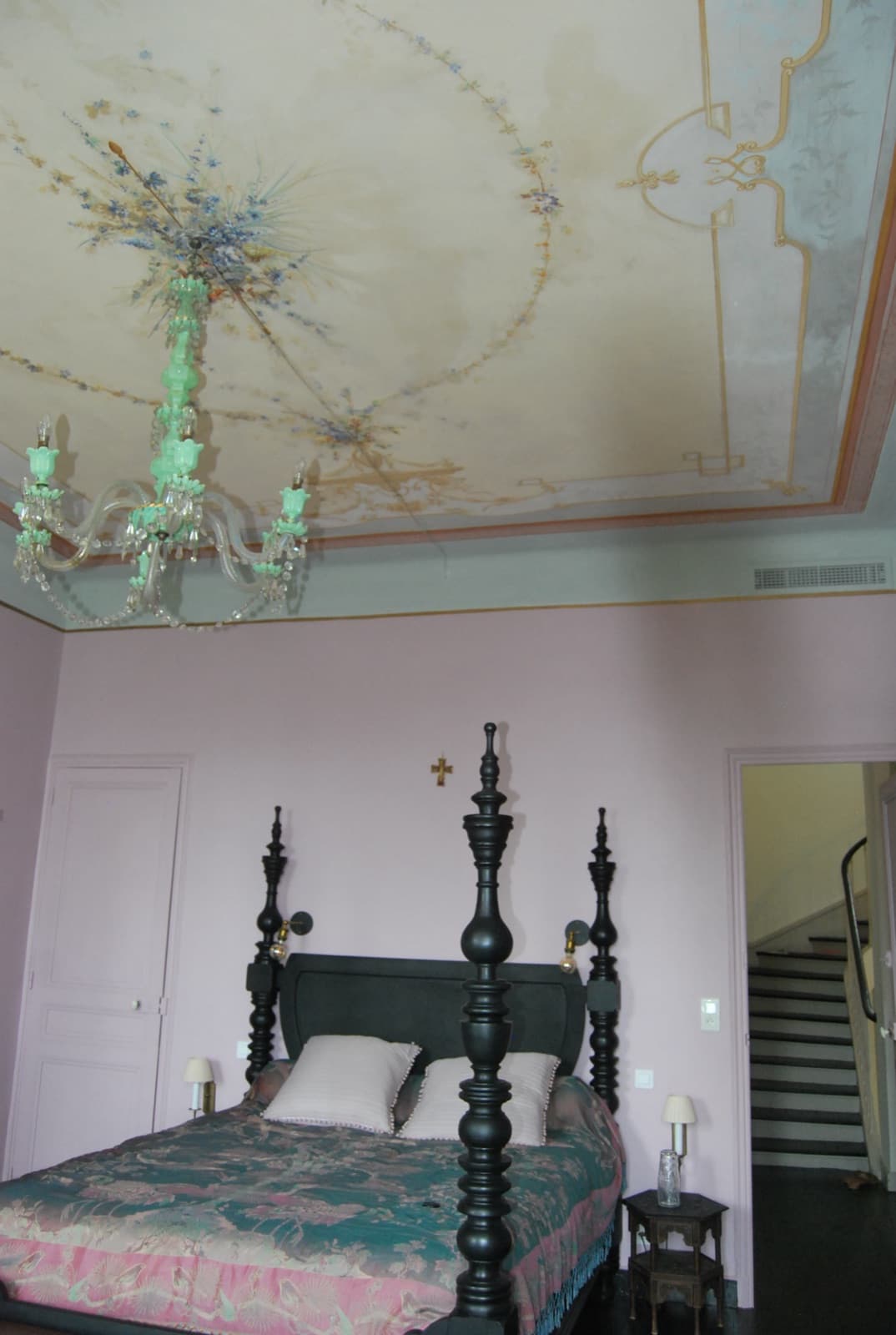 Plafond peint restauré à la main — 6